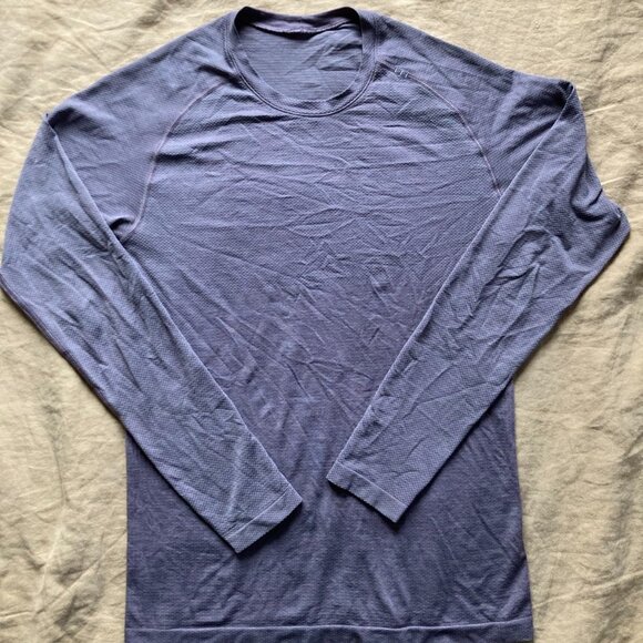 Lululemon Metal Vent Tech 2.0 Long Sleeve Mens XS Dusky Lavender/Rhino Grey - Picture 1 of 6